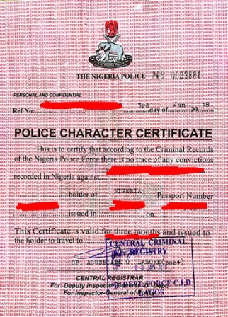 cost of obtaining police clearance certificate